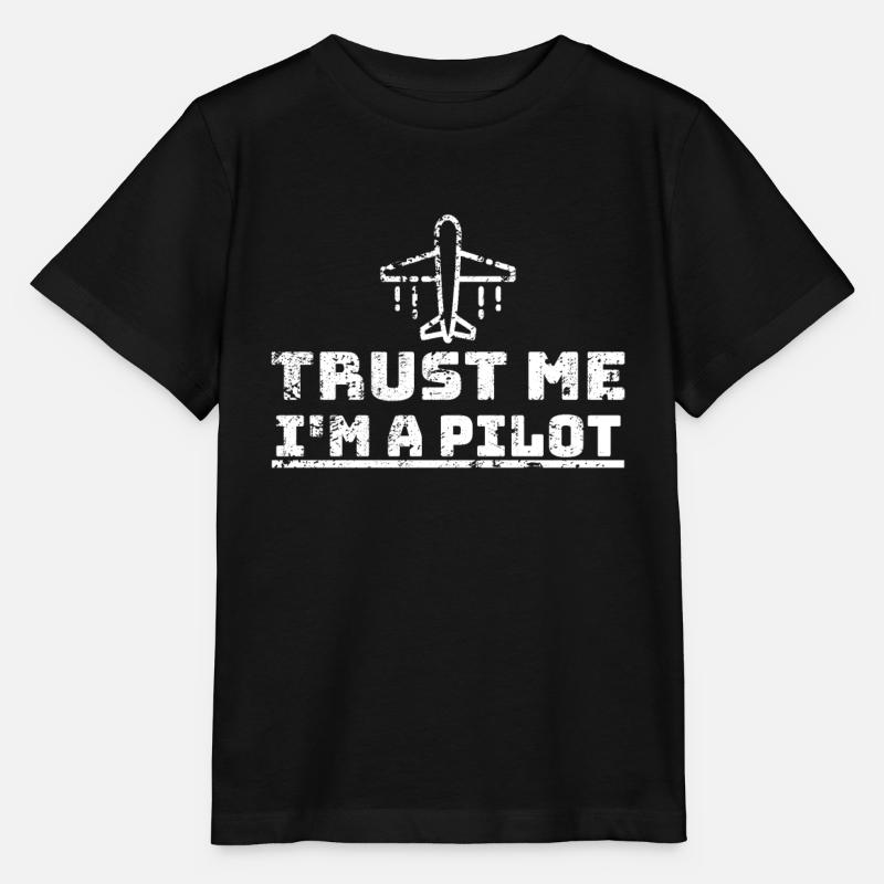 pilote - T-shirt bio MINI CREATOR Stanley/Stella Enfant - noir