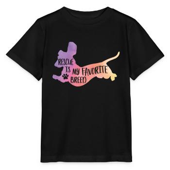Rettung ist mein Favorit - Dackel - Stanley/Stella Kinder T-Shirt MINI CREATOR  - Schwarz - Vorne - Mikhail (115cm)