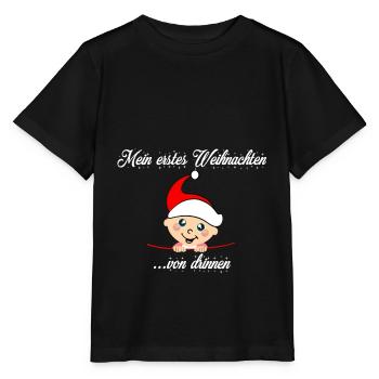 Baby Umstandsmode Für Schwangere Zu Weihnachten - Stanley/Stella Kinder T-Shirt MINI CREATOR  - Schwarz - Vorne - Mikhail (115cm)