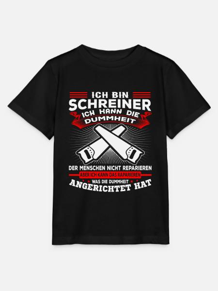 ICH BIN SCHREINER - Stanley/Stella Kinder T-Shirt MINI CREATOR - Schwarz