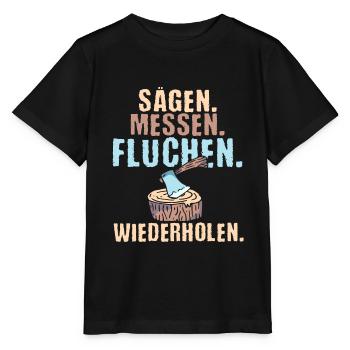 Tischler Holz Sägen Möbel Holzfäller Geschenk Geek - Stanley/Stella Kinder T-Shirt MINI CREATOR  - Schwarz - Vorne - Mikhail (115cm)