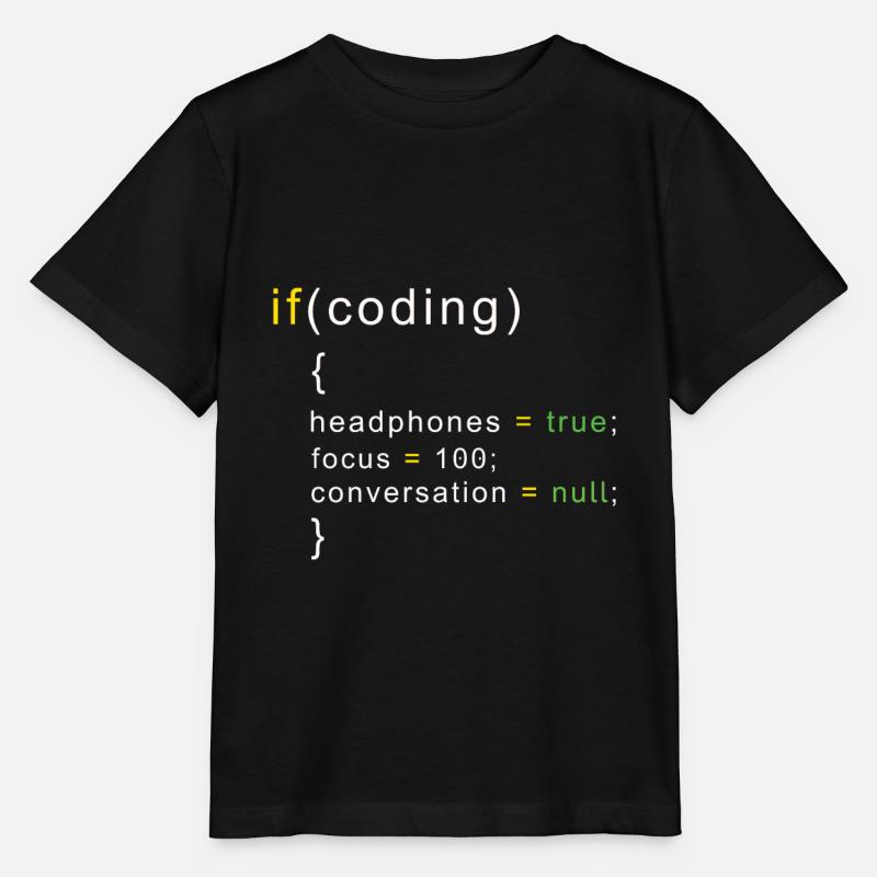 Programmierer Coding - Stanley/Stella Kinder T-Shirt MINI CREATOR - Schwarz
