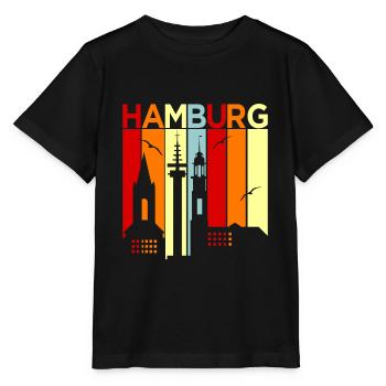 Hambourg - T-shirt bio MINI CREATOR Stanley/Stella Enfant - noir - Devant - Mikhail (115cm)