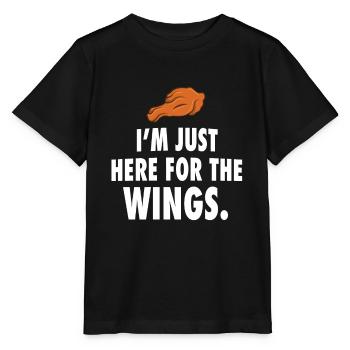 Ailes de poulet poulet poulet poulet frit - T-shirt bio MINI CREATOR Stanley/Stella Enfant - noir - Devant - Mikhail (115cm)