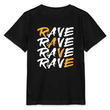 Rave House Dubstep Techno Hardstyle Raver - Stanley/Stella MINI CREATOR Kids’ T-Shirt - black - Front - Mikhail (115cm)