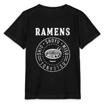 ramens - T-shirt bio MINI CREATOR Stanley/Stella Enfant - noir - Devant - Mikhail (115cm)