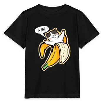 banane - T-shirt bio MINI CREATOR Stanley/Stella Enfant - noir - Devant - Mikhail (115cm)