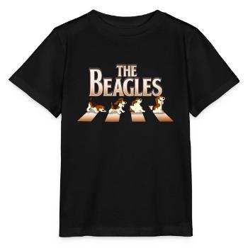 beagle - Stanley/Stella MINI CREATOR Kids’ T-Shirt - black - Front - Mikhail (115cm)