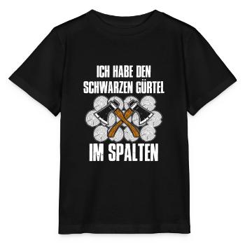 Schwarzen Gürtel im Spalten - Stanley/Stella Kinder T-Shirt MINI CREATOR  - Schwarz - Vorne - Mikhail (115cm)