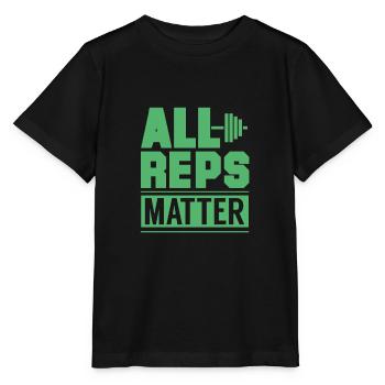 Weightlifter dumbbell - Stanley/Stella MINI CREATOR Kids’ T-Shirt - black - Front - Mikhail (115cm)