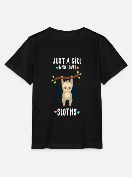 Faultier Mädchen - Stanley/Stella Kinder T-Shirt MINI CREATOR  - Schwarz