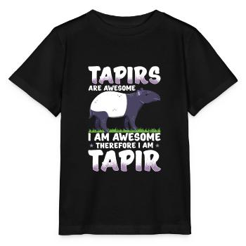 tapir - T-shirt bio MINI CREATOR Stanley/Stella Enfant - noir - Devant - Mikhail (115cm)