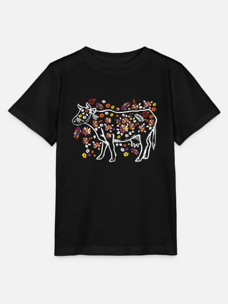 Kühe Landwirt Geschenk - Stanley/Stella Kinder T-Shirt MINI CREATOR - Schwarz