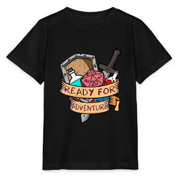 Aventure Jeu jeu de société Jeu de dés - T-shirt bio MINI CREATOR Stanley/Stella Enfant - noir - Devant - Mikhail (115cm)