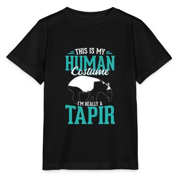 tapir - T-shirt bio MINI CREATOR Stanley/Stella Enfant - noir - Devant - Mikhail (115cm)