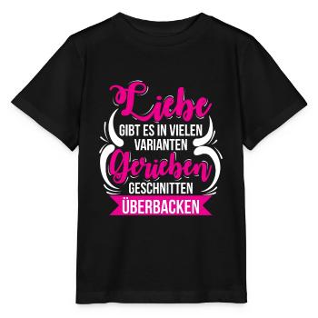 Käse - Liebe Gibt Es In Vielen Varianten - Stanley/Stella Kinder T-Shirt MINI CREATOR  - Schwarz - Vorne - Mikhail (115cm)