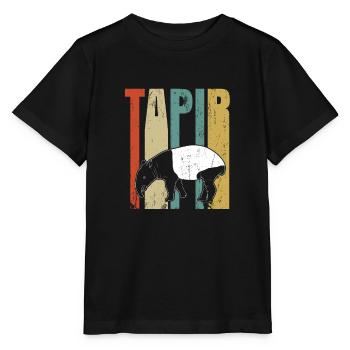 tapir - T-shirt bio MINI CREATOR Stanley/Stella Enfant - noir - Devant - Mikhail (115cm)