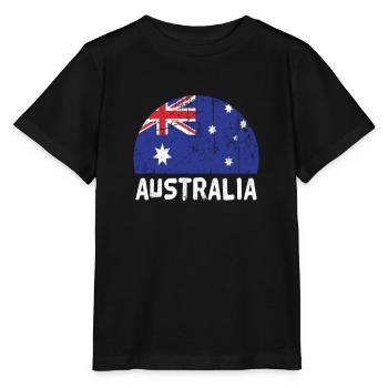 Australien - Stanley/Stella Kinder T-Shirt MINI CREATOR  - Schwarz - Vorne - Mikhail (115cm)