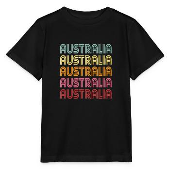 Australien - Stanley/Stella Kinder T-Shirt MINI CREATOR  - Schwarz - Vorne - Mikhail (115cm)