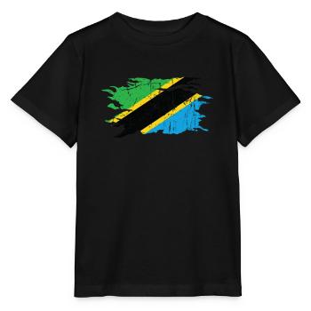 Tanzanie - T-shirt bio MINI CREATOR Stanley/Stella Enfant - noir - Devant - Mikhail (115cm)