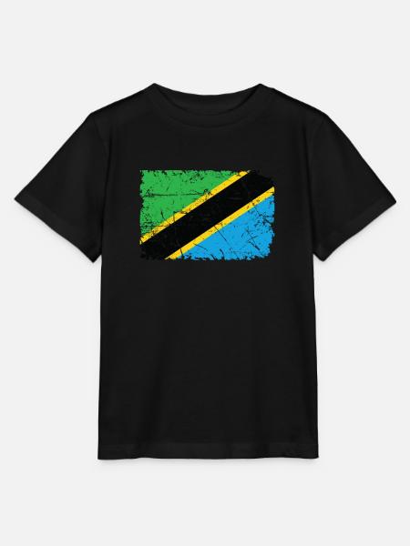 Tansania - Stanley/Stella Kinder T-Shirt MINI CREATOR - Schwarz