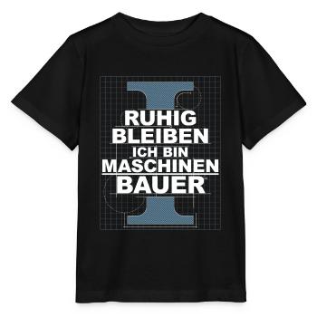 Maschinenbauer Student - Stanley/Stella Kinder T-Shirt MINI CREATOR  - Schwarz - Vorne - Mikhail (115cm)