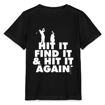Golf Golfplatz Golfer Sprüche Abschlag - Stanley/Stella Kinder T-Shirt MINI CREATOR  - Schwarz - Vorne - Mikhail (115cm)