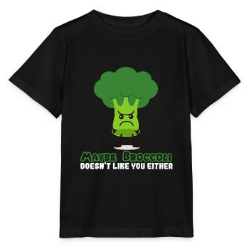 broccoli - Stanley/Stella MINI CREATOR Kids’ T-Shirt - black - Front - Mikhail (115cm)