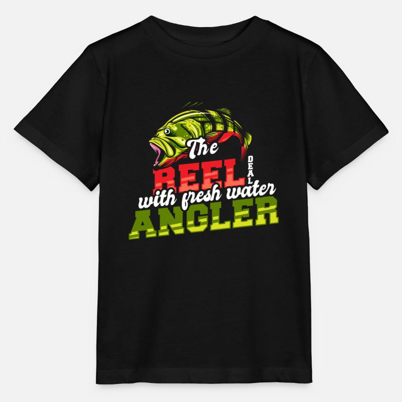 Fischen - Stanley/Stella Kinder T-Shirt MINI CREATOR - Schwarz
