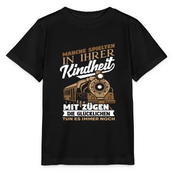 Eisenbahn - Stanley/Stella Kinder T-Shirt MINI CREATOR  - Schwarz - Vorne - Mikhail (115cm)