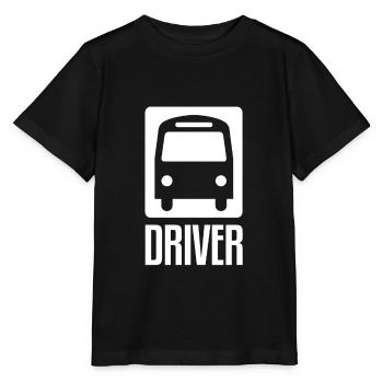 Busfahrer Bus Schulbus Bus Omnibus Busfahrerin - Stanley/Stella Kinder T-Shirt MINI CREATOR  - Schwarz - Vorne - Mikhail (115cm)