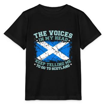 Scotland - Stanley/Stella MINI CREATOR Kids’ T-Shirt - black - Front - Mikhail (115cm)