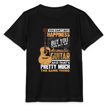Guitare acoustique guitare - T-shirt bio MINI CREATOR Stanley/Stella Enfant - noir - Devant - Mikhail (115cm)