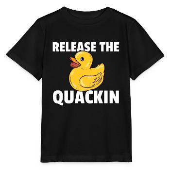 Rubber duck rubber duck rubber duck - Stanley/Stella MINI CREATOR Kids’ T-Shirt - black - Front - Mikhail (115cm)