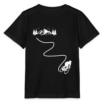 Cycling Cycling Cycling Downhill - Stanley/Stella MINI CREATOR Kids’ T-Shirt - black - Front - Mikhail (115cm)