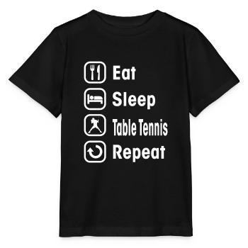 table tennis - Stanley/Stella Kinder T-Shirt MINI CREATOR  - Schwarz - Vorne - Mikhail (115cm)