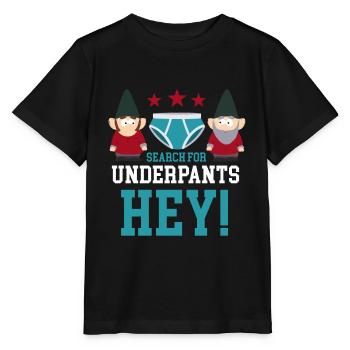 Search for underpants hey! - Stanley/Stella MINI CREATOR Kids’ T-Shirt - black - Front - Mikhail (115cm)