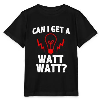 Watts d'électricité - T-shirt bio MINI CREATOR Stanley/Stella Enfant - noir - Devant - Mikhail (115cm)