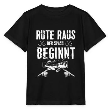 Rute Raus Der Spass Beginnt - Stanley/Stella Kinder T-Shirt MINI CREATOR  - Schwarz - Vorne - Mikhail (115cm)