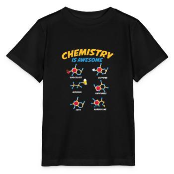 Chemistry Is Awesome - T-shirt bio MINI CREATOR Stanley/Stella Enfant - noir - Devant - Mikhail (115cm)