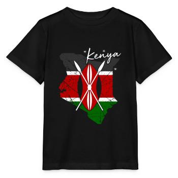 Kenya - T-shirt bio MINI CREATOR Stanley/Stella Enfant - noir - Devant - Mikhail (115cm)