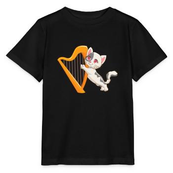 Harfe - Stanley/Stella Kinder T-Shirt MINI CREATOR  - Schwarz - Vorne - Mikhail (115cm)