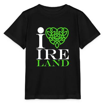 Irland - Stanley/Stella Kinder T-Shirt MINI CREATOR  - Schwarz - Vorne - Mikhail (115cm)
