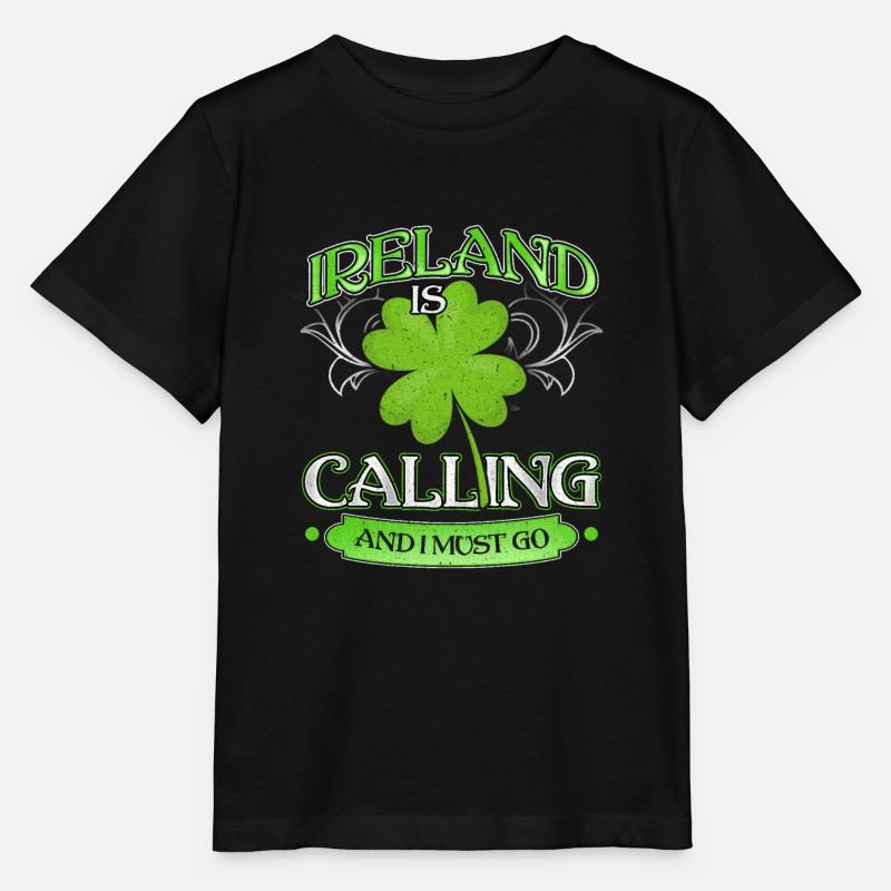 Irlande - T-shirt bio MINI CREATOR Stanley/Stella Enfant - noir