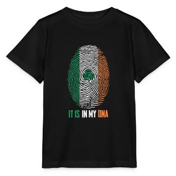 Irland - Stanley/Stella Kinder T-Shirt MINI CREATOR  - Schwarz - Vorne - Mikhail (115cm)