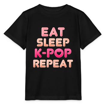 K-Pop - Stanley/Stella MINI CREATOR Kids’ T-Shirt - black - Front - Mikhail (115cm)