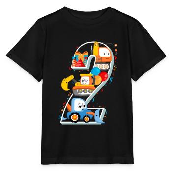 Pelle pour enfants 2e anniversaire deux ans - T-shirt bio MINI CREATOR Stanley/Stella Enfant - noir - Devant - Mikhail (115cm)