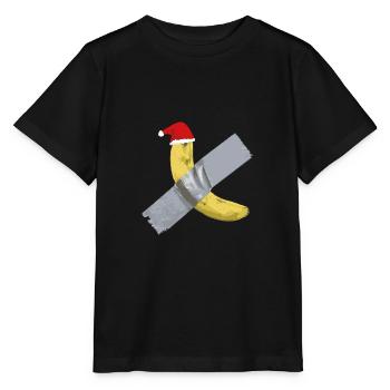 Banane Ruban adhésif Noël - T-shirt bio MINI CREATOR Stanley/Stella Enfant - noir - Devant - Mikhail (115cm)