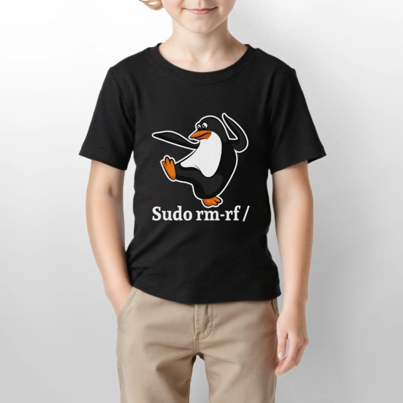 Tux Linux Pinguin Sudo Rm Rf | Computerfreak Hack Stanley/Stella Kinder T-Shirt MINI CREATOR 