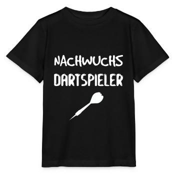 Nachwuchs Dartspieler - Geschenk Geburt Baby Dart - Stanley/Stella Kinder T-Shirt MINI CREATOR  - Schwarz - Vorne - Mikhail (115cm)